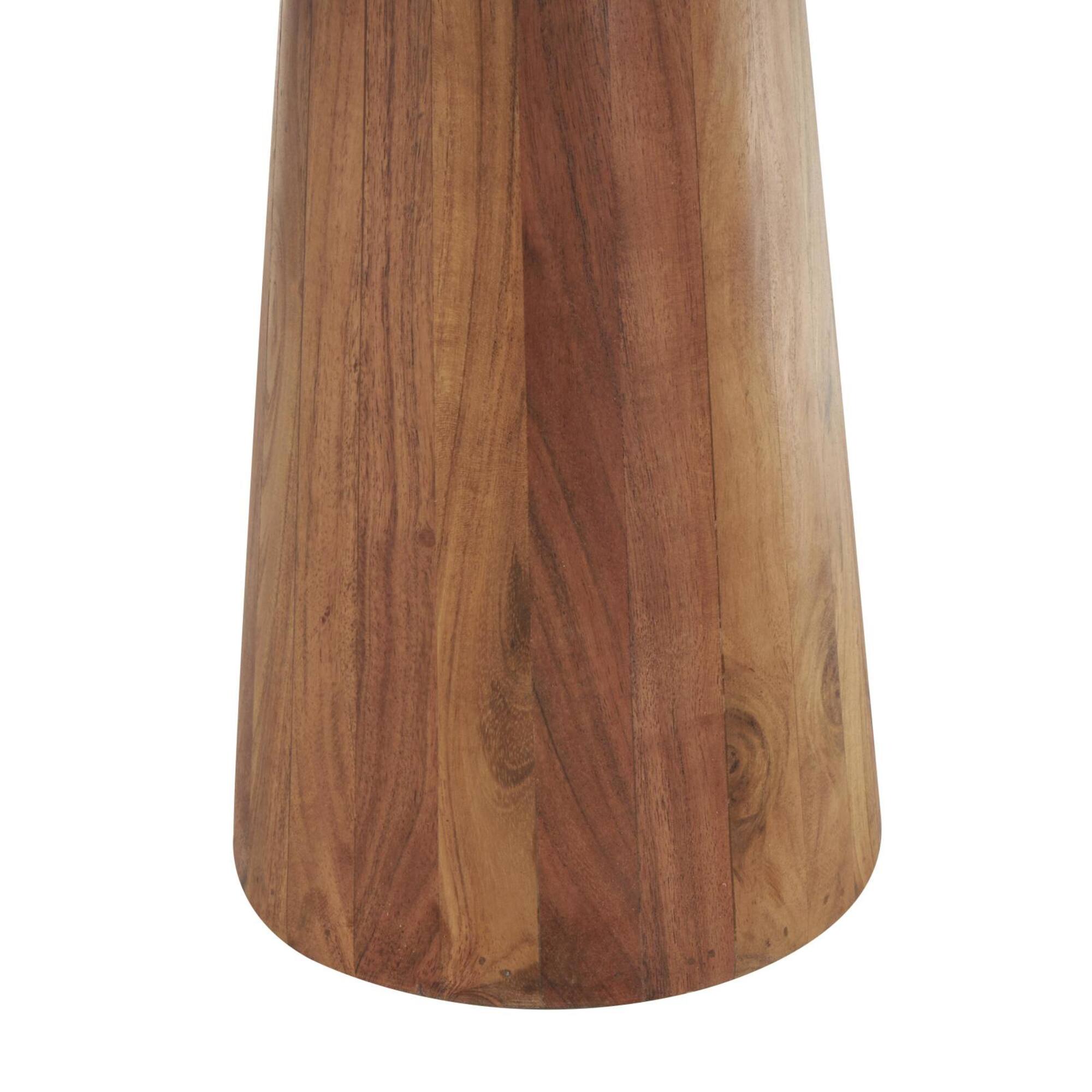 Brown Wood Side End Accent Table Set